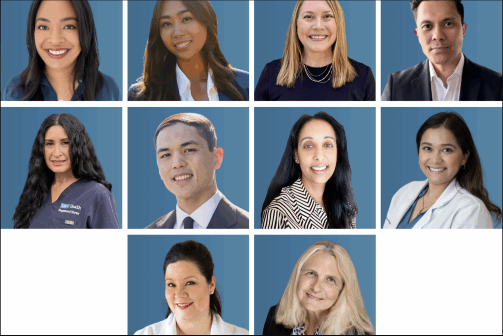 Top row (L to R) Laura Alfonso Guerra, Clarissa Cabil, Lindsay Calac, Richie Dela Calzada. Middle row (L to R): Gema Covarrubias Garcia, Luigi Esguerra, Naomi Gedion, Priscila Luc. Bottom row (L to R): Tina Mamais, Jeannie Meyer.